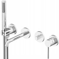 Смеситель для ванны Gattoni Circle Two 9105/91BO Белый матовый