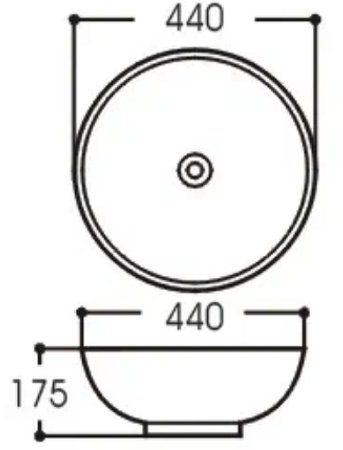 Раковина-чаша Aquatek 44 AQ5354-00 Белая 