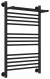 Полотенцесушитель водяной Сунержа Богема+ 80x50 с полкой, черный матовый 