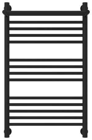 Полотенцесушитель водяной Сунержа Богема+ 80x50 с полкой, черный матовый 
