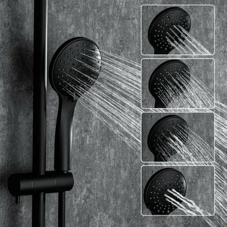 Душевая система Frap H29 F2429 Черная матовая 