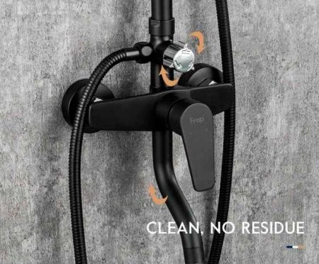 Душевая система Frap H29 F2429 Черная матовая 