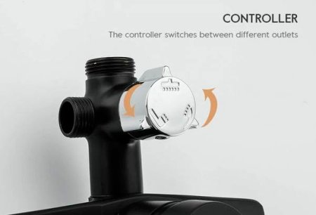 Душевая система Frap H29 F2429 Черная матовая 