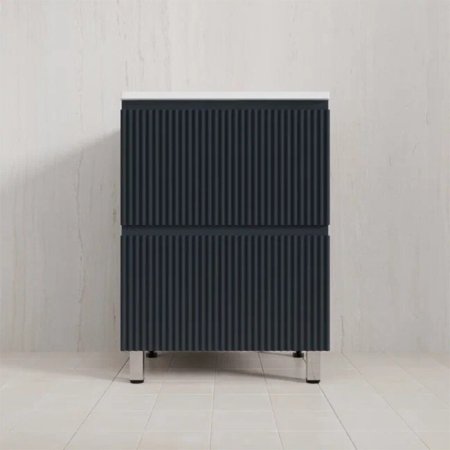 Тумба Style Line Марокко 60 напольная, с раковиной  LINE 600*480*480 серый шелк, графит 