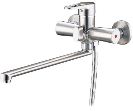 Смеситель для ванны G-Lauf NUD7-A045KH универсальный Сатин 