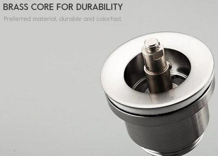 Донный клапан Frap F62-5 click-clack Сатин 