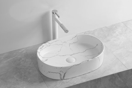 Раковина-чаша Ceruttispa 50 CR0055B MMW2 СТ9542 Белый матовый мрамор 