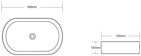 Раковина-чаша Ceruttispa 50 CR0055B MMW2 СТ9542 Белый матовый мрамор 