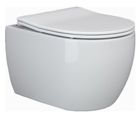 Унитаз подвесной Ceramica Nova Play CN3001 с микролифтом, безободковый 