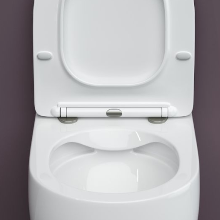 Унитаз подвесной Ceramica Nova Play CN3001 с микролифтом, безободковый 