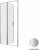 Душевая дверь Allen Brau Priority 100 3.31029.BA профиль Серебро браш стекло прозрачное 