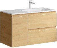 Тумба под раковину Aqwella Accent 90 R ACC0109RDZ подвесная Дуб золотой