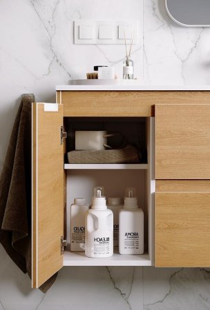 Тумба под раковину Aqwella Accent 90 R ACC0109RDZ подвесная Дуб золотой 