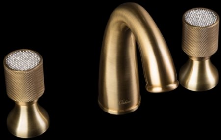 Смеситель для раковины Boheme Royal Cristal 317-Royal/CRST Бронза 