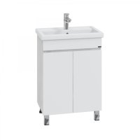 Тумба для ванной СаНта Марс 60 светлая с умывальником Фостер 60