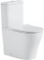 Унитаз компакт Black&White Universe 7792W с бачком и сиденьем Микролифт 