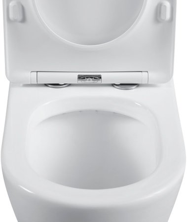 Унитаз компакт Black&White Universe 7792W с бачком и сиденьем Микролифт 