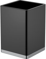 Стакан для зубных щеток Boheme 10961-B-CR Черный Хром