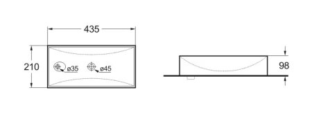 Раковина SantiLine SL-2009RMB черная матовая 