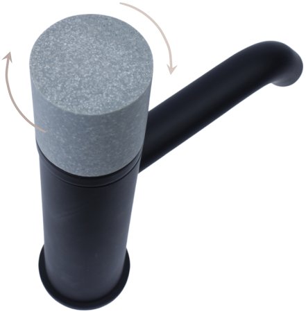 Смеситель для раковины Bronze de Luxe Focus 24615BG Черный матовый 