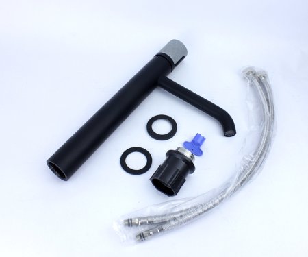 Смеситель для раковины Bronze de Luxe Focus 24615BG Черный матовый 