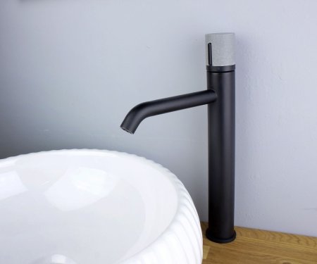 Смеситель для раковины Bronze de Luxe Focus 24615BG Черный матовый 