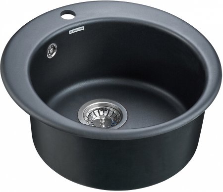 Мойка кухонная Paulmark Gelegen PM404800-BLM черный металлик 