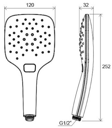 Ручной душ Ravak Air 3 958.10 X07P349 Белый 