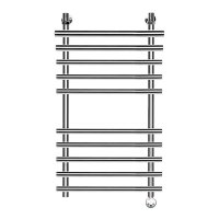 Полотенцесушитель электрический Ника Bamboo ЛБ3 100х40 правый тэн