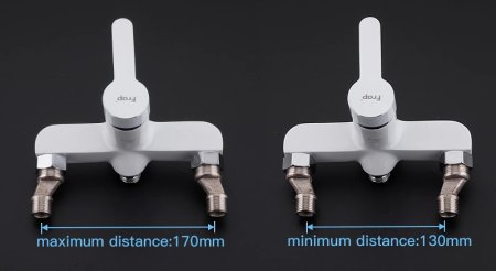 Смеситель для ванны Frap H41 F2241 универсальный Белый Хром 