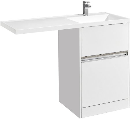 Тумба под раковину Aquaton Лондри 120 R 1A235901LH010 Белый глянец 