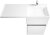 Тумба под раковину Aquaton Лондри 120 R 1A235901LH010 Белый глянец 