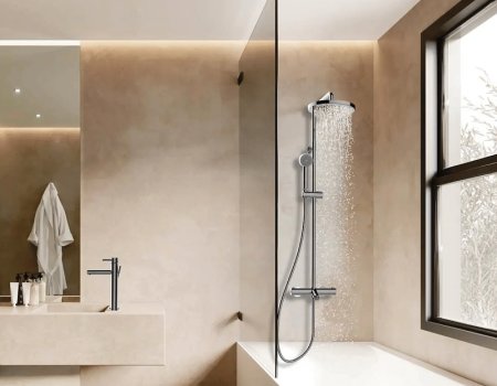 Душевая система Bossini Elios L10401.1.030 с термостатом Хром 