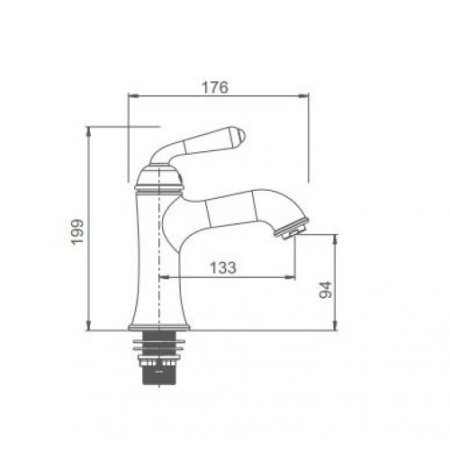 Смеситель для раковина Gappo G1088 хром 