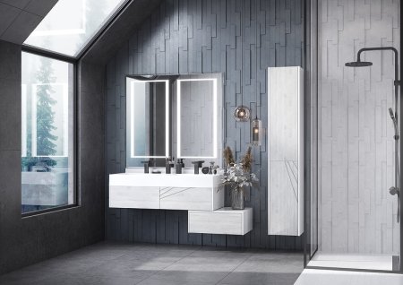 Зеркало Aquaton Сакура 120 1A249702SKW80 Белое 