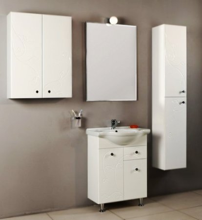 Тумба под раковину Aquaton Лиана 60 М 1A162901LL010 Белая 