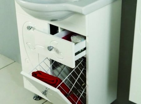 Тумба под раковину Aquaton Лиана 60 М 1A162901LL010 Белая 