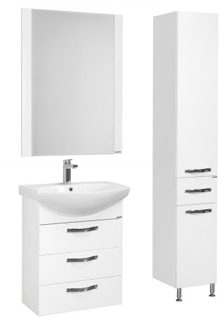 Тумба под раковину Aquaton Ария 65 Н 1A123401AA010 Белая 