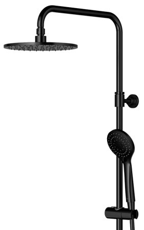 Душевая стойка Omnires Y Y1234ALBL с термостатом, черный полуматовый 