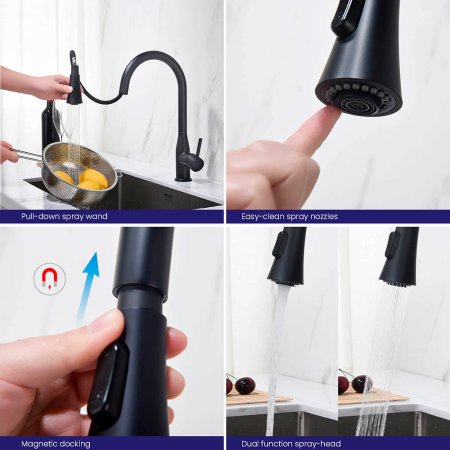 Смеситель для кухни Timo Saona 2336/03FL черный 