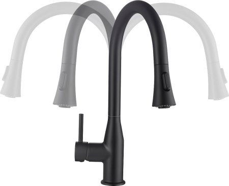 Смеситель для кухни Timo Saona 2336/03FL черный 