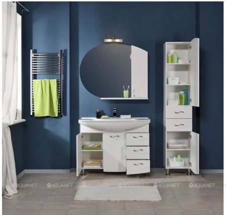 Пенал Aquanet Моника 40 R белый 