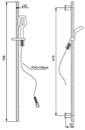 Душевой гарнитур Paini Siena SICR121 Хром 