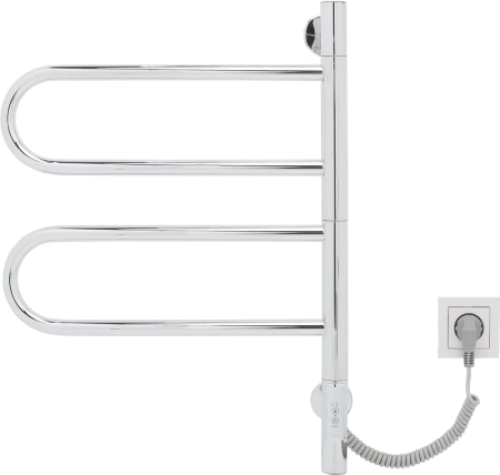 Полотенцесушитель электрический Vincea VTD-1R1CE 44x60 хром 
