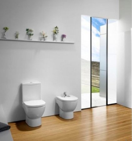 Унитаз компакт Roca Meridian 342247000 без бачка и сиденья 