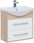 Тумба с раковиной Aquanet Остин 65 дуб сонома/белый 