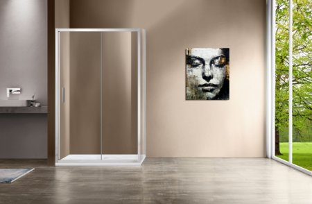 Душевой уголок Vincea Garda 120х80 VSR-1G8012CL профиль Хром стекло прозрачное 