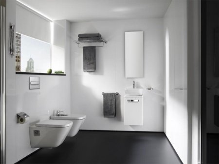 Тумба под раковину Roca The Gap 45 ZRU9302735 подвесная Белая матовая 