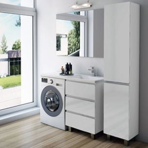 Тумба с раковиной Эстет Dallas Luxe 120 напольная, 3 ящика, R 