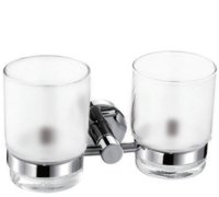 Стакан для зубных щеток Kaiser KH-2050 двойной Хром